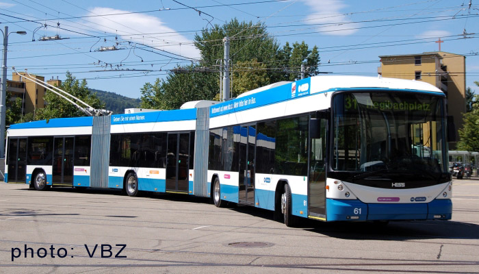 double articulated trolleybus